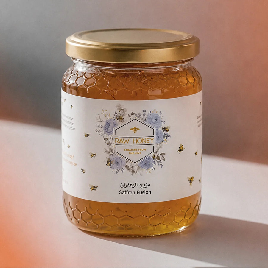 raw honey saffron fusion routine card