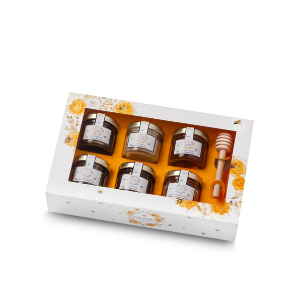 Raw Honey Gift Box Mini Jar 35Gx6
