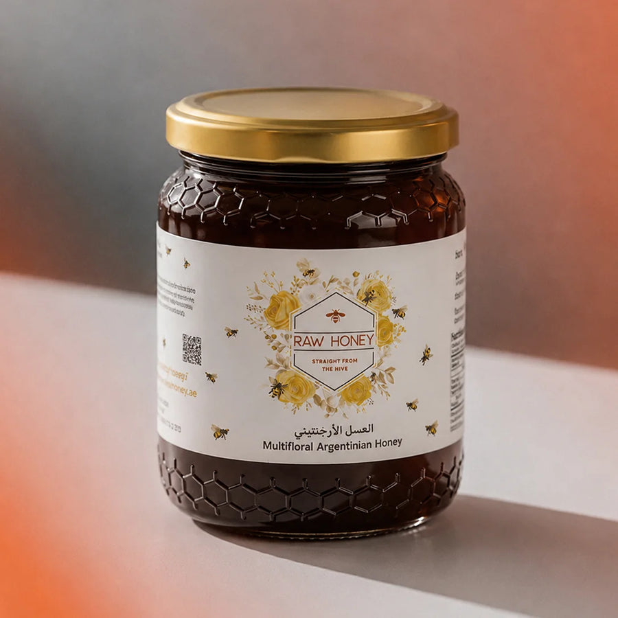 raw honey multifloral argentinian routine card