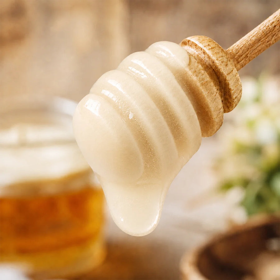raw honey white mountain honey taste card