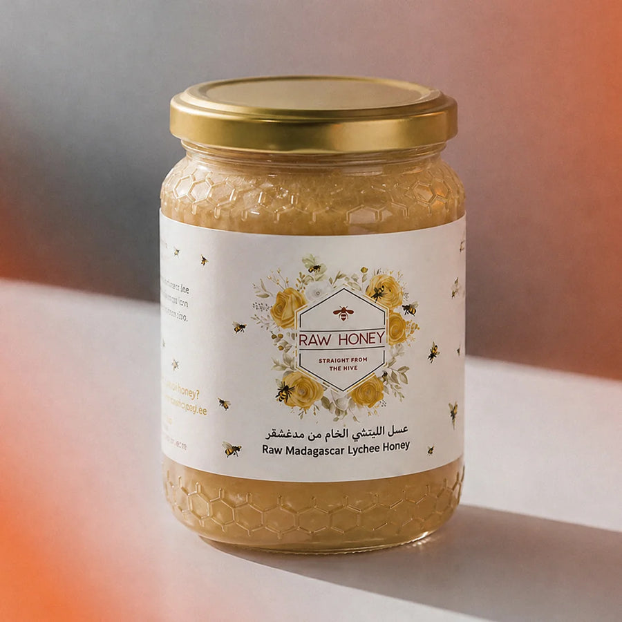 raw madagascan lychee honey routine card